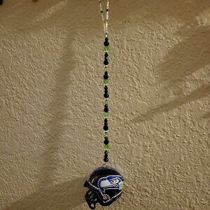 Seahawks NFL mini Bling Car Charm Helmet
